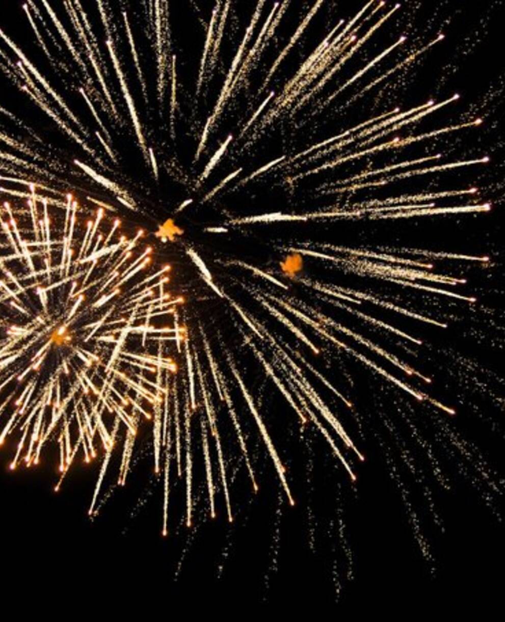 Feuerwerk am Nachthimmel